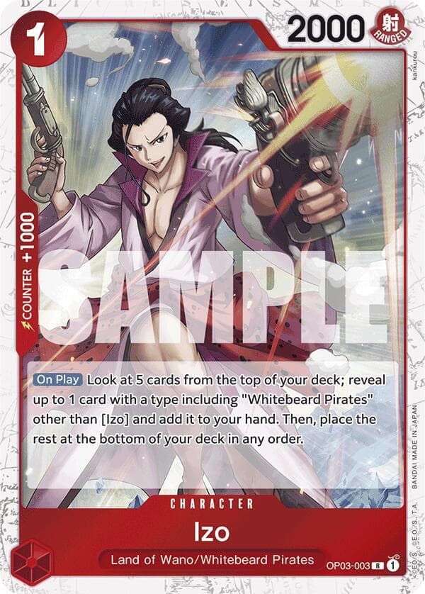 Izo (OP03-003) (Jolly Roger Foil)