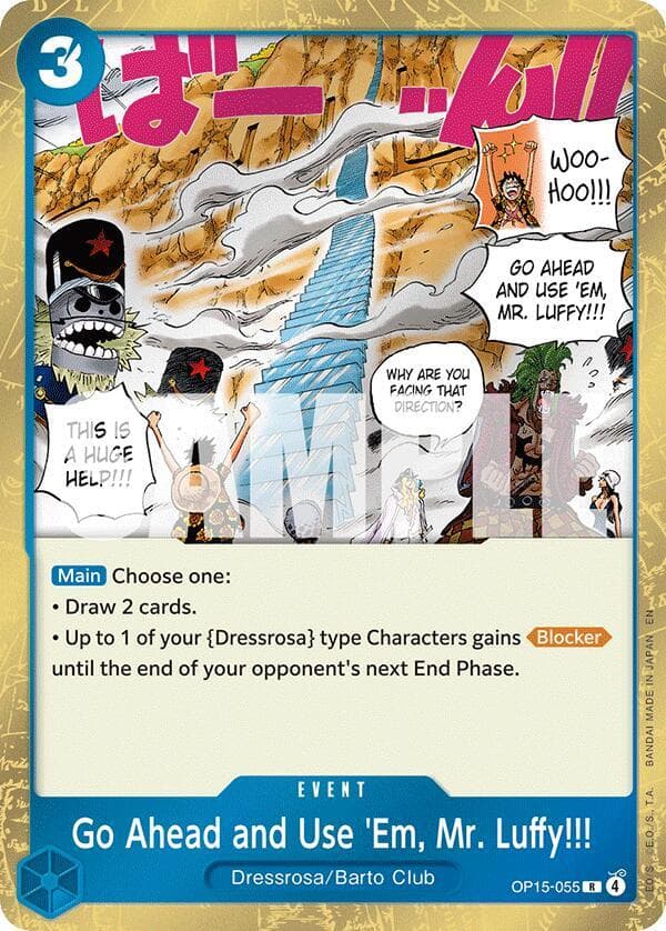 Go Ahead and Use 'Em, Mr. Luffy!!!